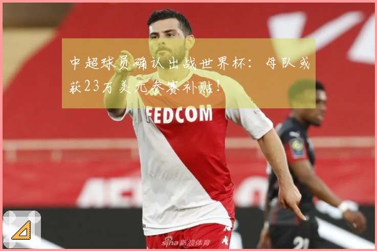 中超球员确认出战世界杯：母队或获23万美元参赛补贴！